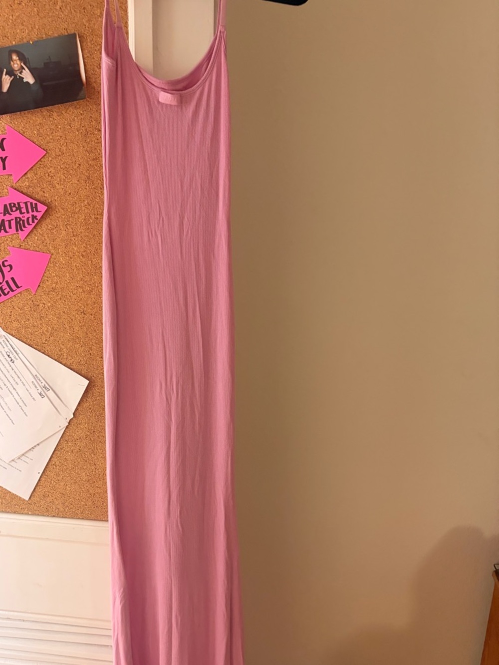 Skim maxi dress- petal pink BARELY WORN! - Picture 3 of 3